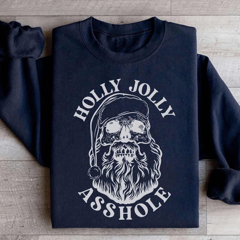 Holly Jolly Sweatshirt Black / S Peachy Sunday T-Shirt