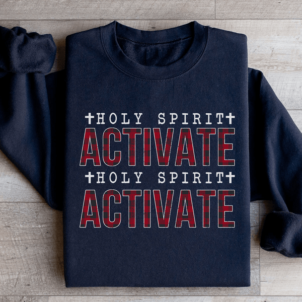 Holy Spirit Activate Sweatshirt Black / S Peachy Sunday T-Shirt