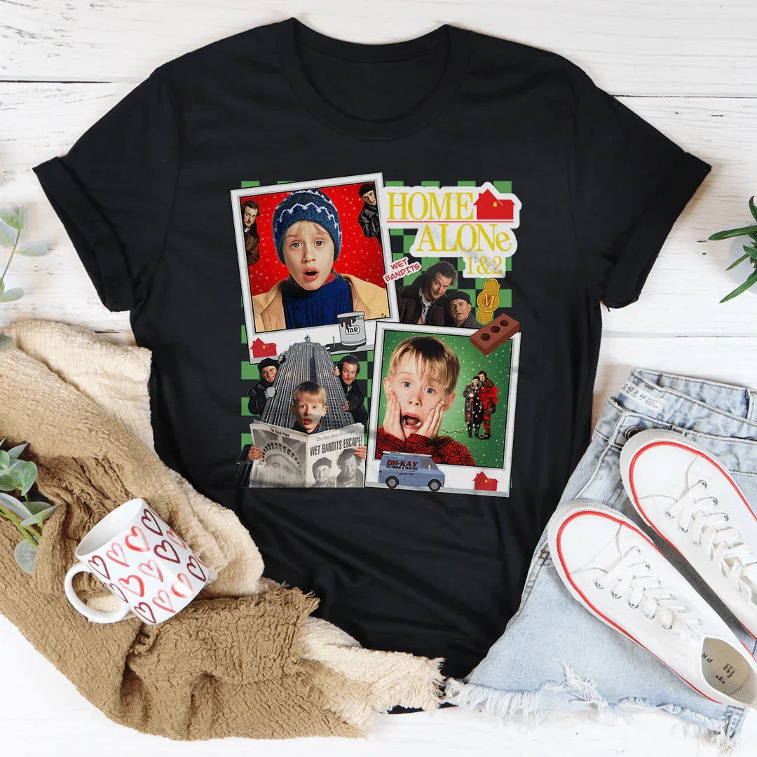 Home Alone Tee Black Heather / S Printify T-Shirt T-Shirt
