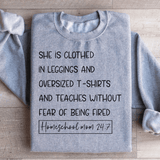 Homeschool Mom 247 Sweatshirt Sport Grey / S Peachy Sunday T-Shirt