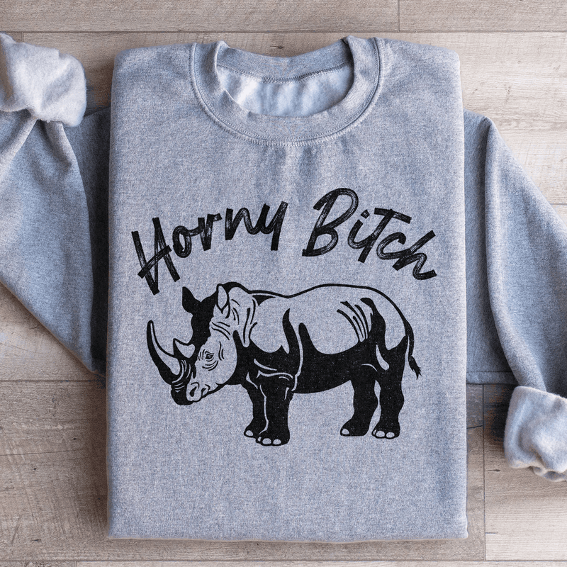 Horny B Sweatshirt Sport Grey / S Peachy Sunday T-Shirt