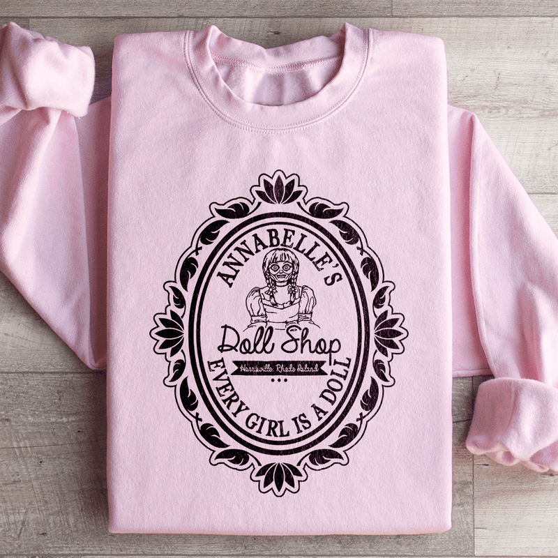 Horror Doll Shop Sweatshirt Light Pink / S Peachy Sunday T-Shirt
