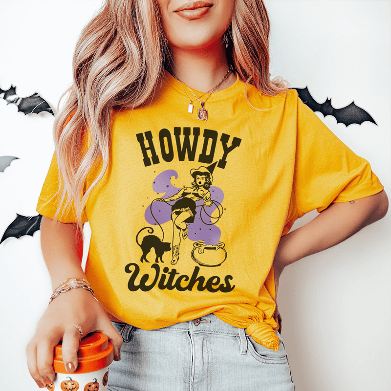 Howdy Witches Tee Mustard / S Peachy Sunday T-Shirt