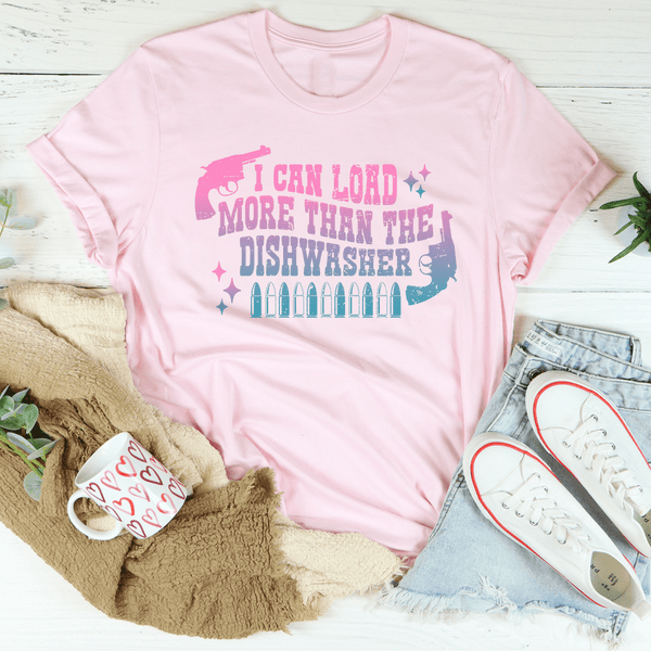 I Can Load Than The Dishwasher Tee Pink / S Peachy Sunday T-Shirt