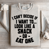 I Can't Decide If I Want To Look Like A Snack Or Eat One Sweatshirt Sand / S Peachy Sunday T-Shirt
