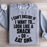 I Can't Decide If I Want To Look Like A Snack Or Eat One Sweatshirt Sport Grey / S Peachy Sunday T-Shirt