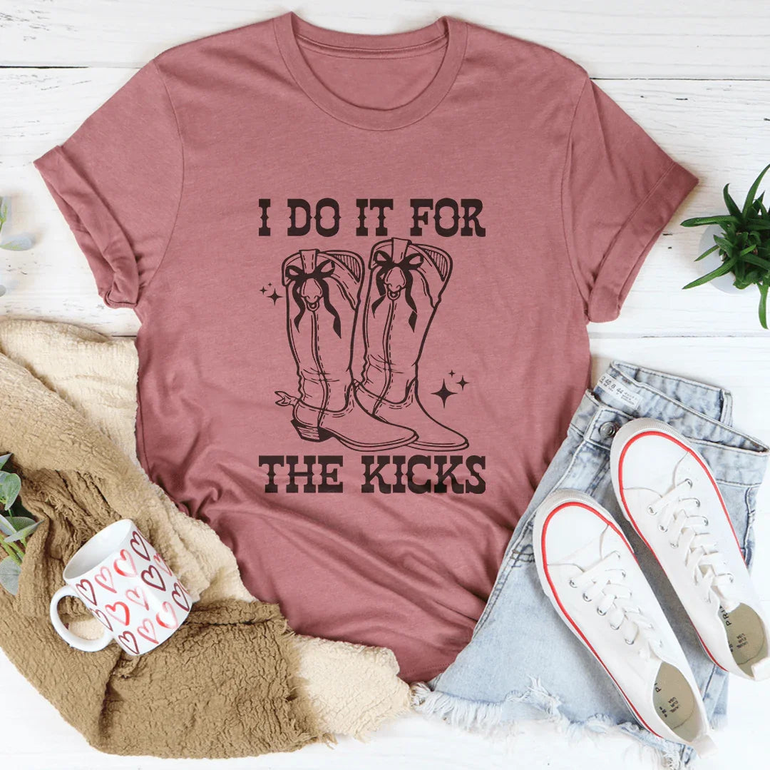 I Do It For The Kicks Tee Mauve / S Peachy Sunday T-Shirt