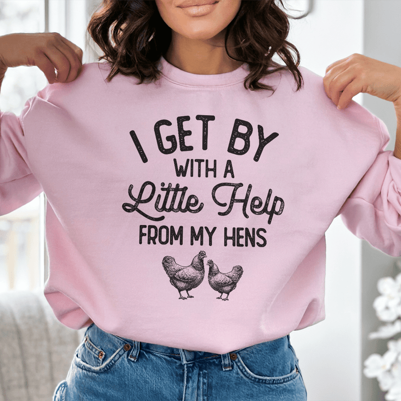 I Get By With A Little Help From My Hens Tee Light Pink / S Peachy Sunday T-Shirt