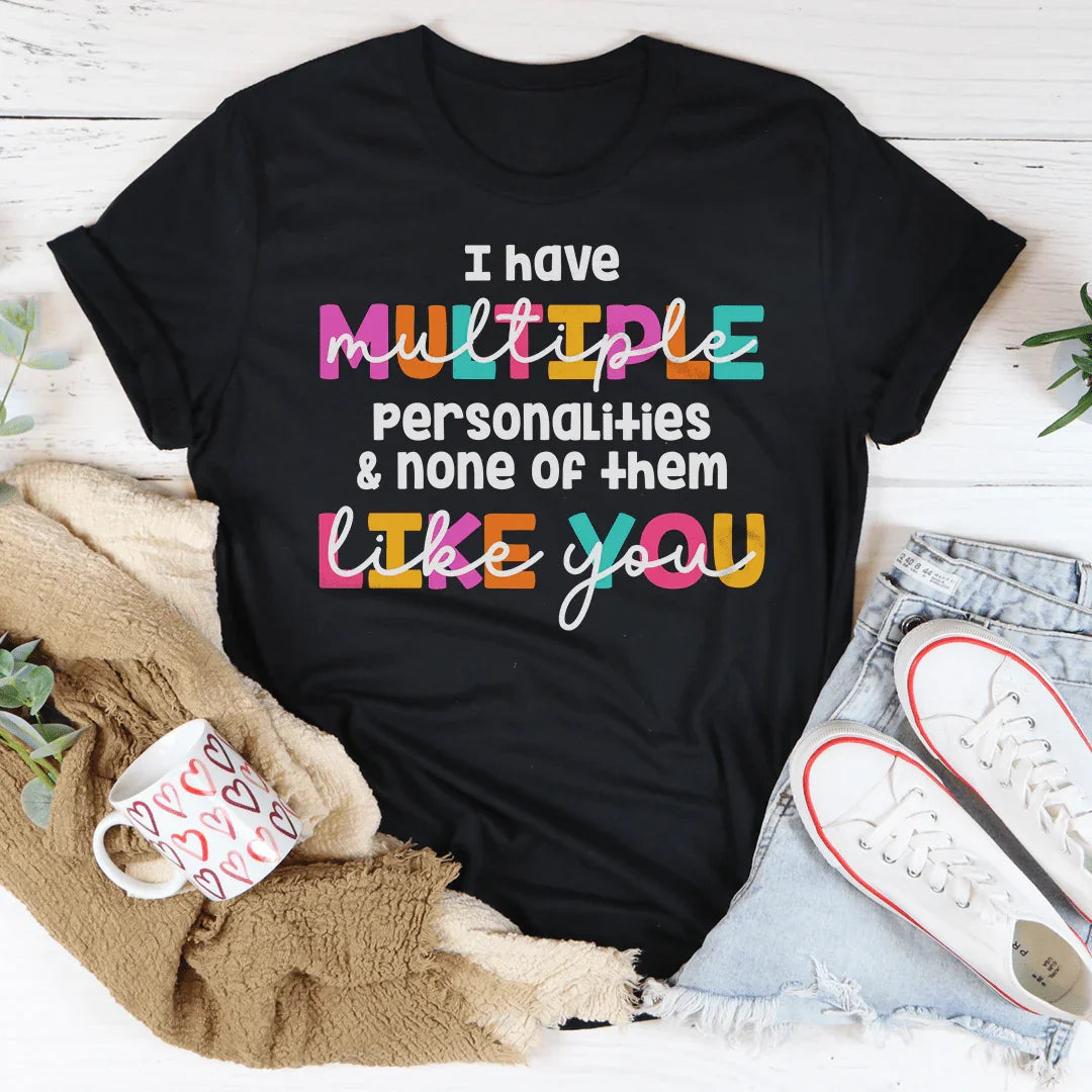 I Have Multiple Multiple Personalities Tee Black Heather / S Peachy Sunday T-Shirt