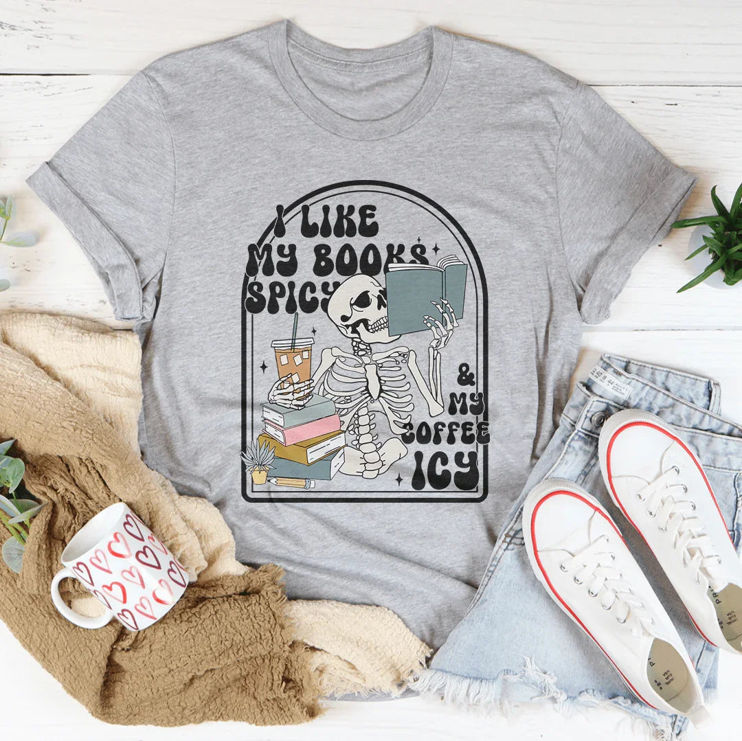 I Like My Books Spicy Tee Athletic Heather / S Peachy Sunday T-Shirt