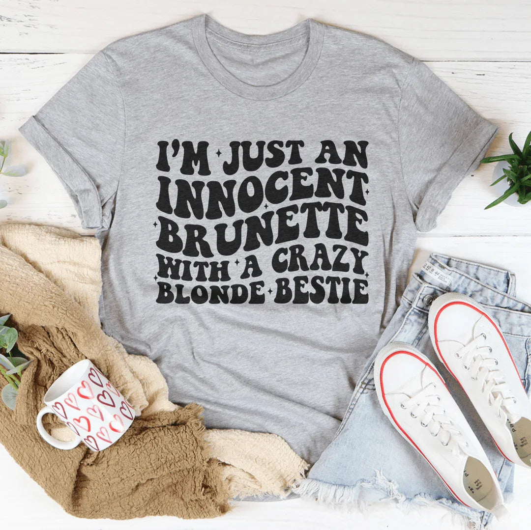 I'm Just An Innocent Brunette Tee Athletic Heather / S Peachy Sunday T-Shirt