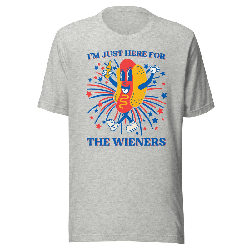 I’m Just Here For The Wieners Tee Athletic Heather / S Peachy Sunday T-Shirt