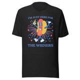 I’m Just Here For The Wieners Tee Black Heather / S Peachy Sunday T-Shirt