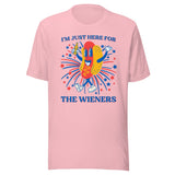 I’m Just Here For The Wieners Tee Pink / S Peachy Sunday T-Shirt