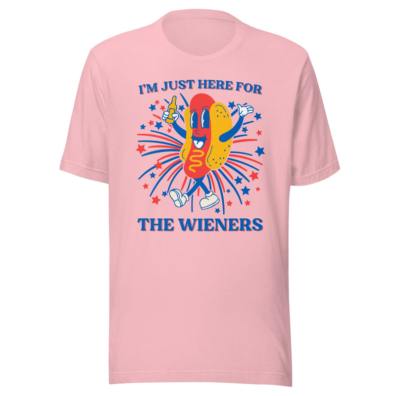 I’m Just Here For The Wieners Tee Pink / S Peachy Sunday T-Shirt