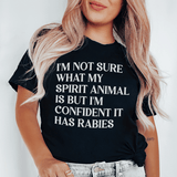 I'm Not Sure What My Spirit Animal Is Tee Black Heather / S Peachy Sunday T-Shirt