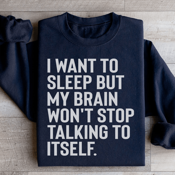 I Want To Sleep Sweatshirt Black / S Peachy Sunday T-Shirt