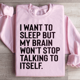 I Want To Sleep Sweatshirt Light Pink / S Peachy Sunday T-Shirt