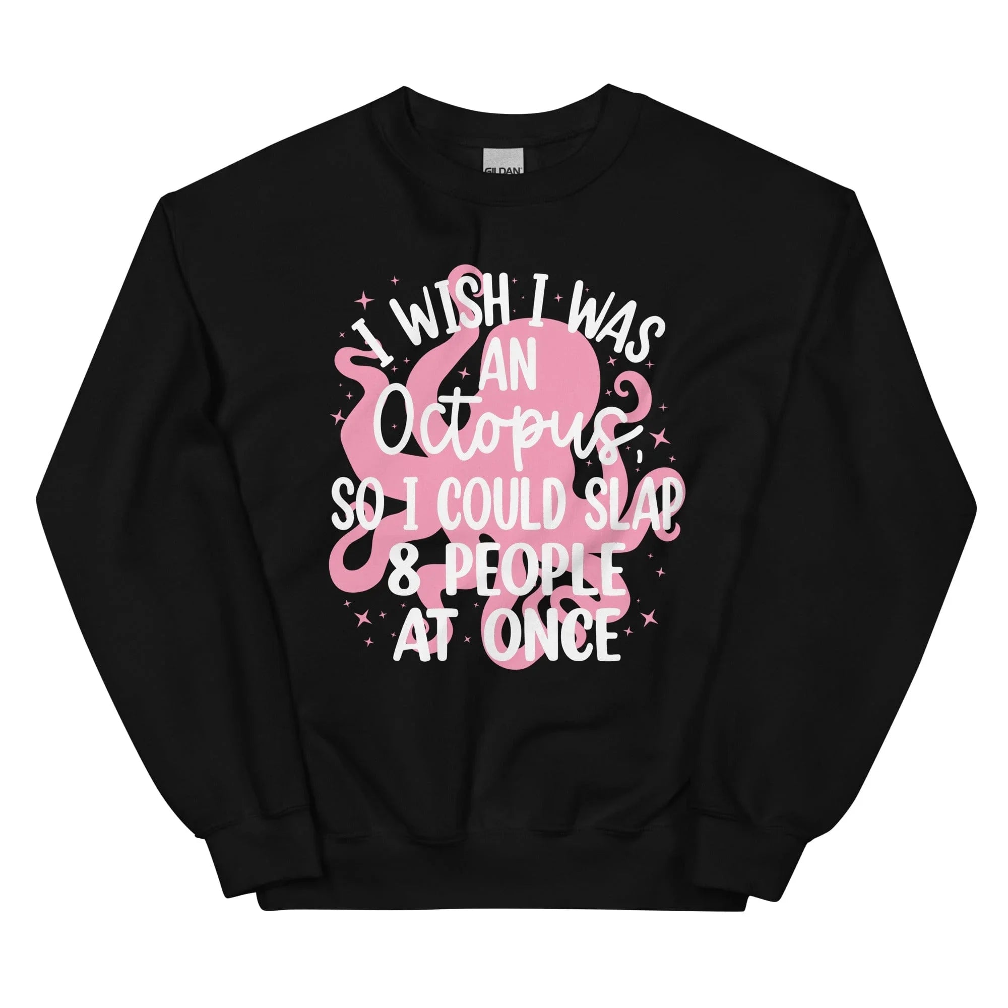 I Wish I Was An Octopus Sweatshirt Black / S Peachy Sunday T-Shirt