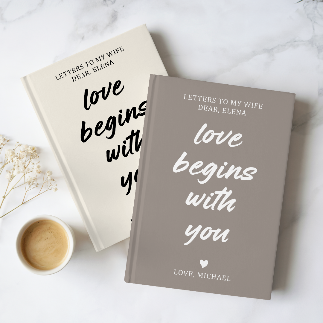 Personalized Letters To My Wife Ist Anniversary Journal