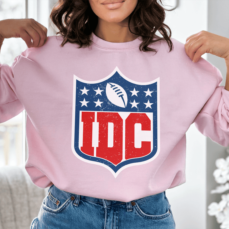 IDC Football Sweatshirt Light Pink / S Peachy Sunday T-Shirt