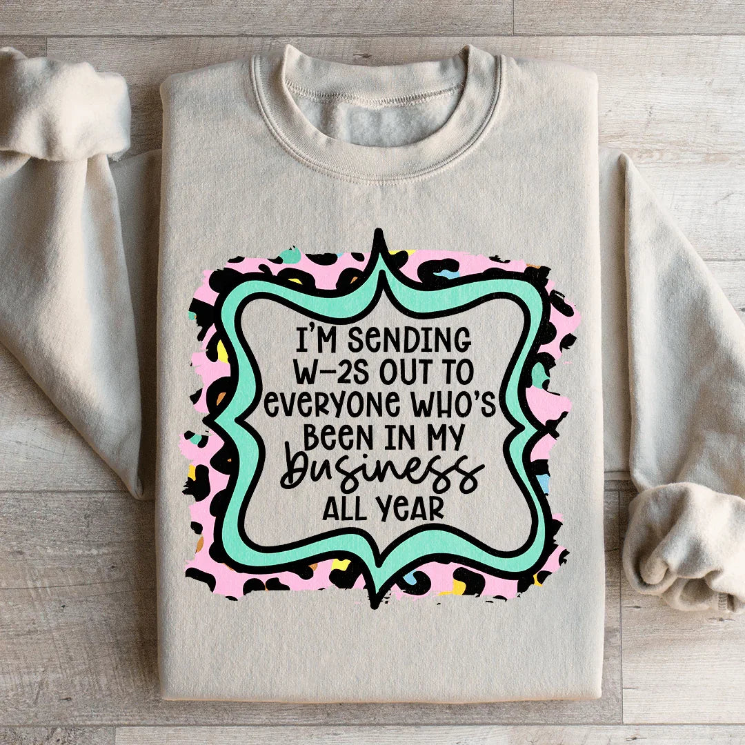 In My Business Sweatshirt Sand / S Peachy Sunday T-Shirt