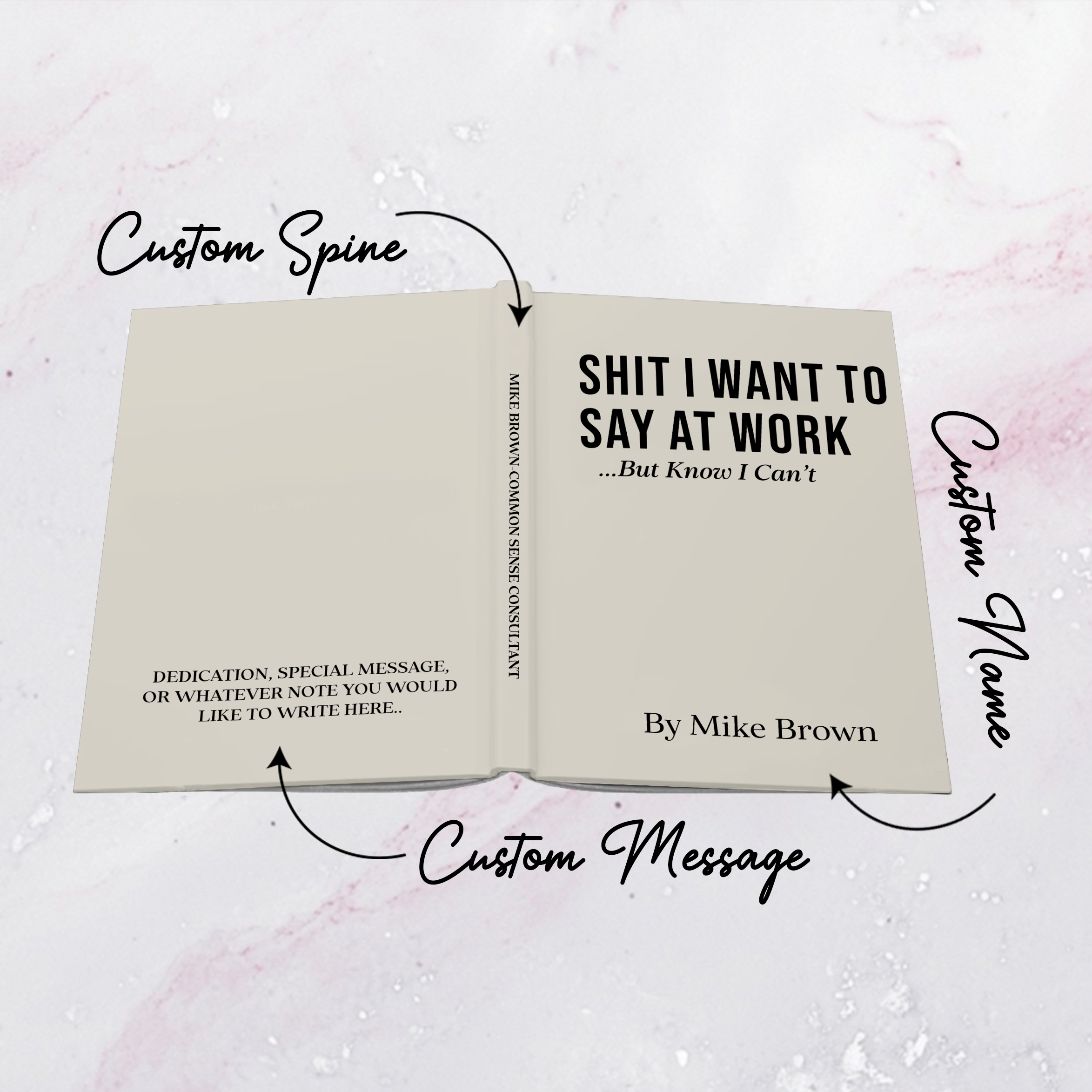 Personalize S-it I Want To Say At Work Journal