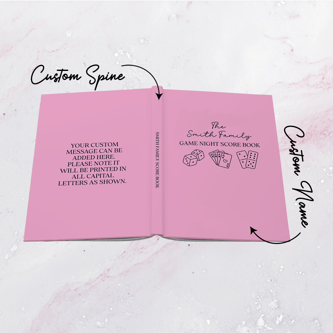 Personalized Family Game Night Journal