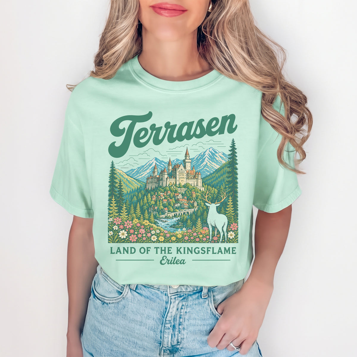 T-shirt Terrasen, terre de la flamme des rois