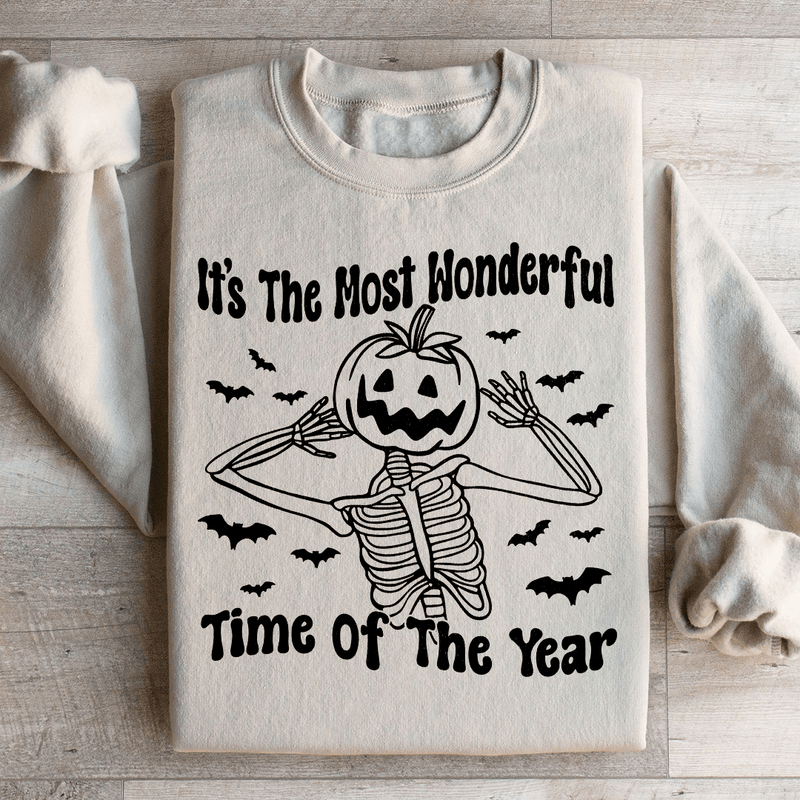It's The Most Wonderful Time Of The Year Sweatshirt Sand / S Peachy Sunday T-Shirt