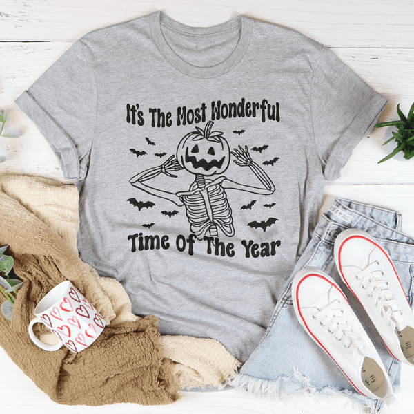 It's The Most Wonderful Time Of The Year Tee Athletic Heather / S Peachy Sunday T-Shirt