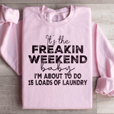 It's The Weekend Baby Sweatshirt Light Pink / S Peachy Sunday T-Shirt