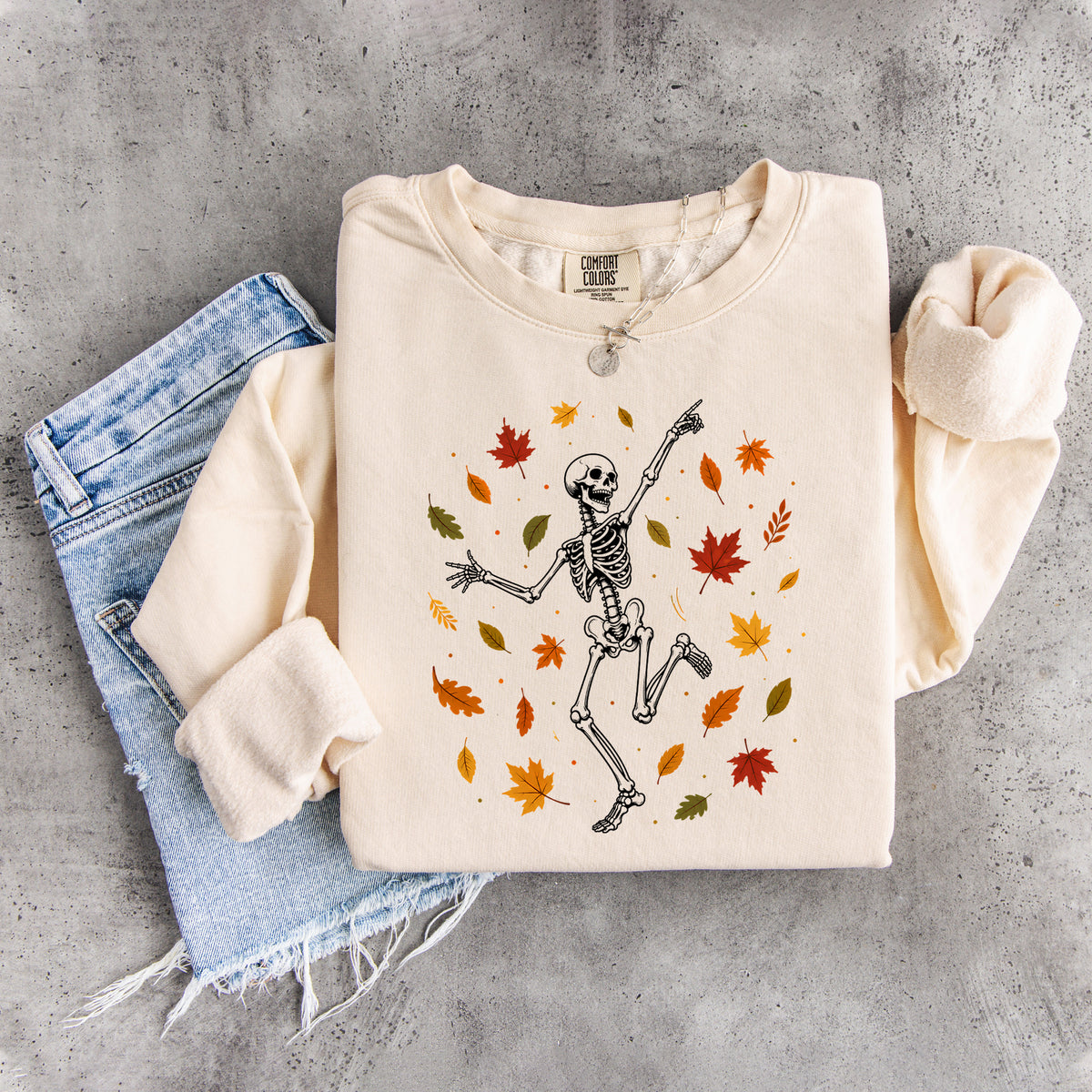 Skeleton Dancing Fall Sweatshirt