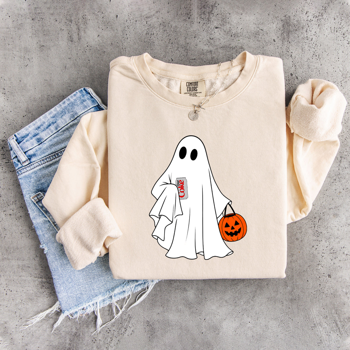 Halloween Diet Coke Ghost Sweatshirt