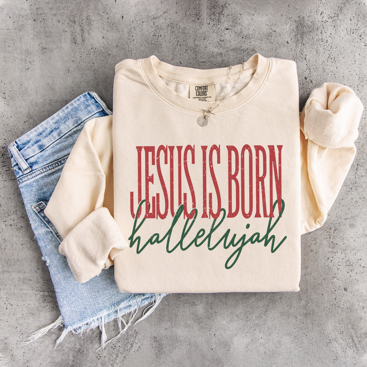 Sudadera «Jesús ha nacido, aleluya»