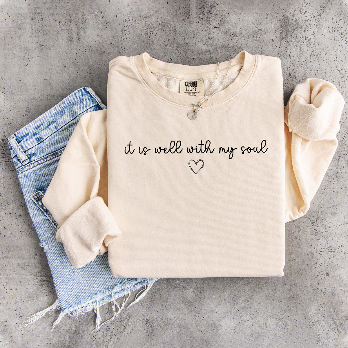 „It Is Well With My Soul“-Sweatshirt