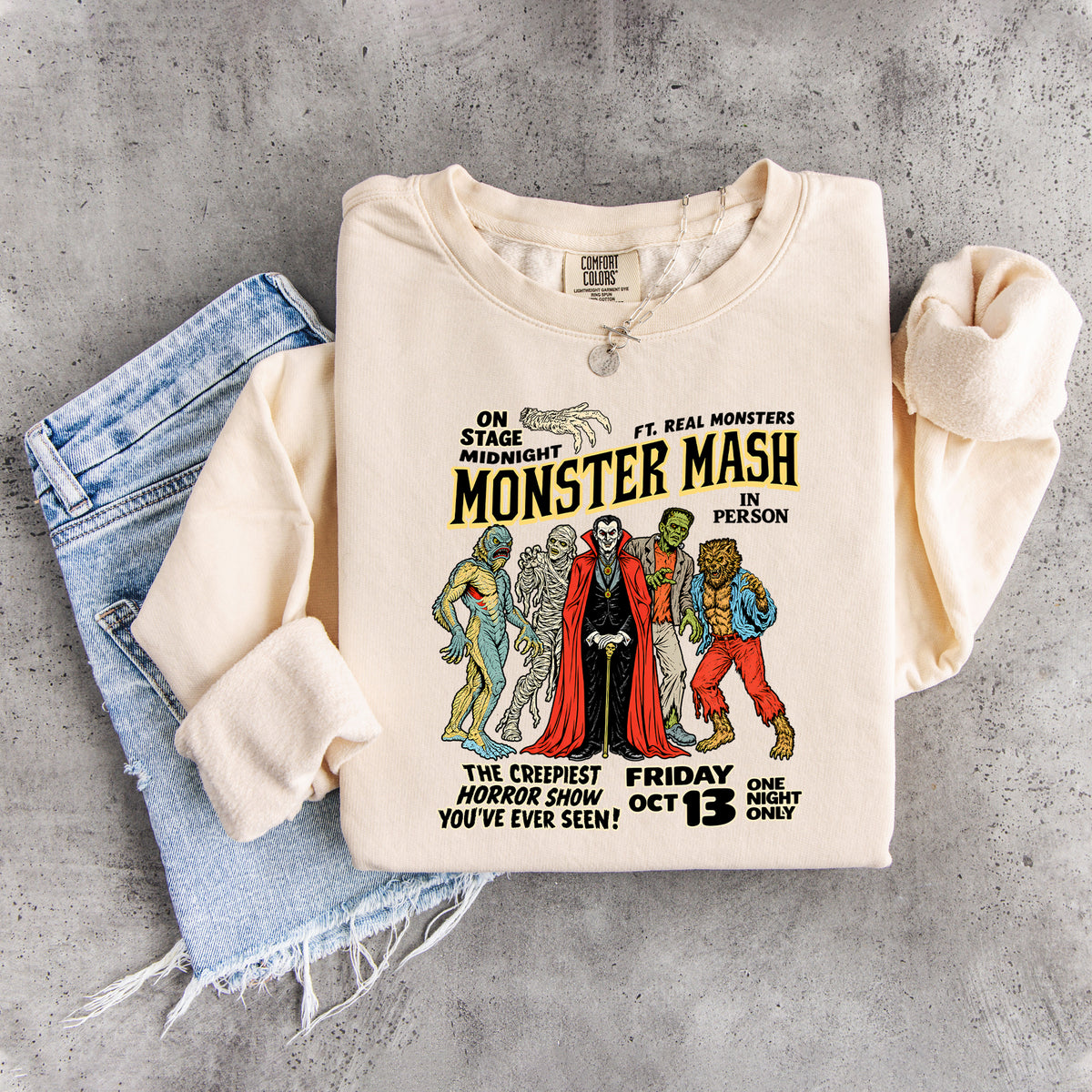 Suéter Vintage Look Monster Mash