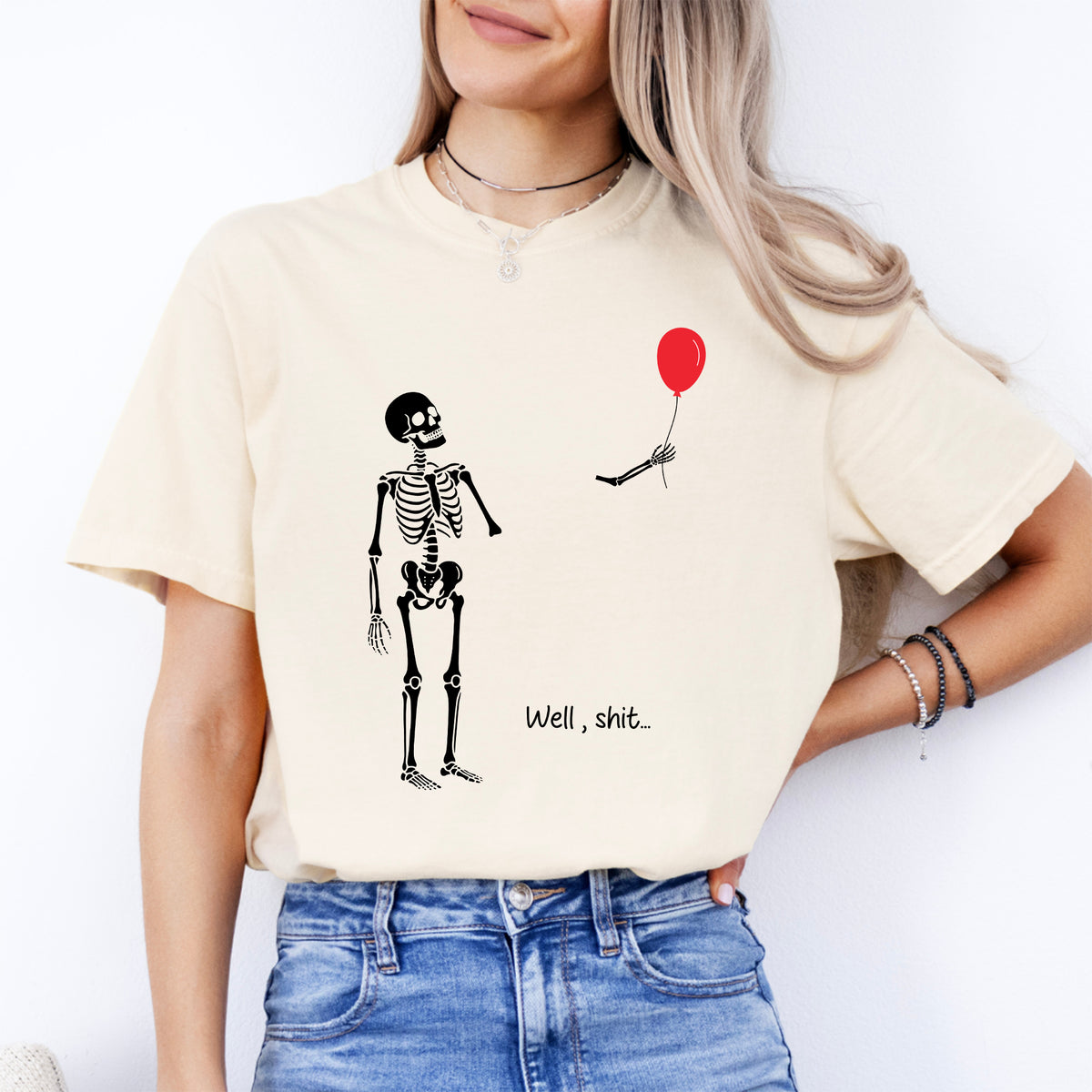 Well S_it lustiges Skelett-T-Shirt