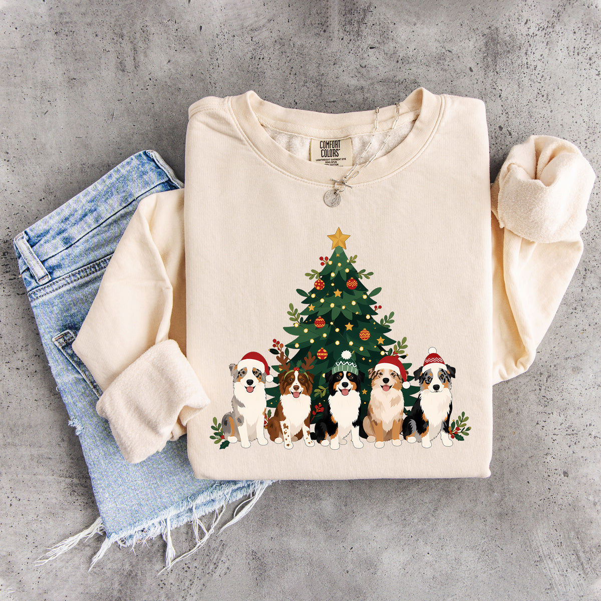 Australian Shepherd Christmas Sweatshirt