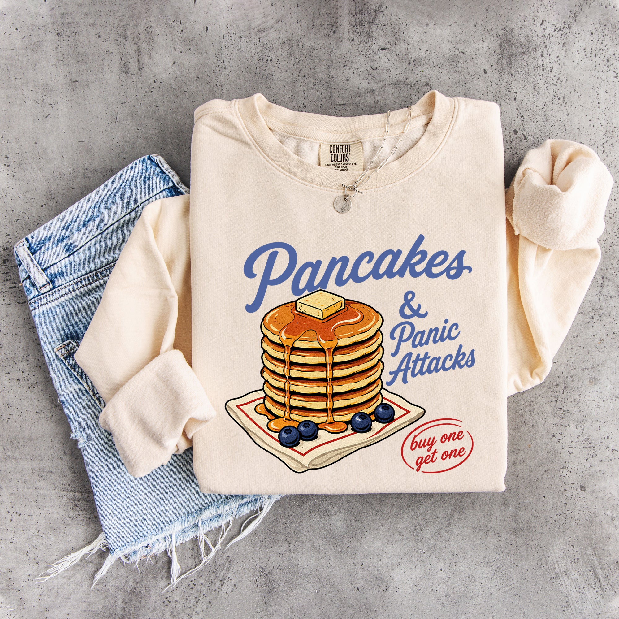 Sudadera «Panqueques y ataques de pánico»