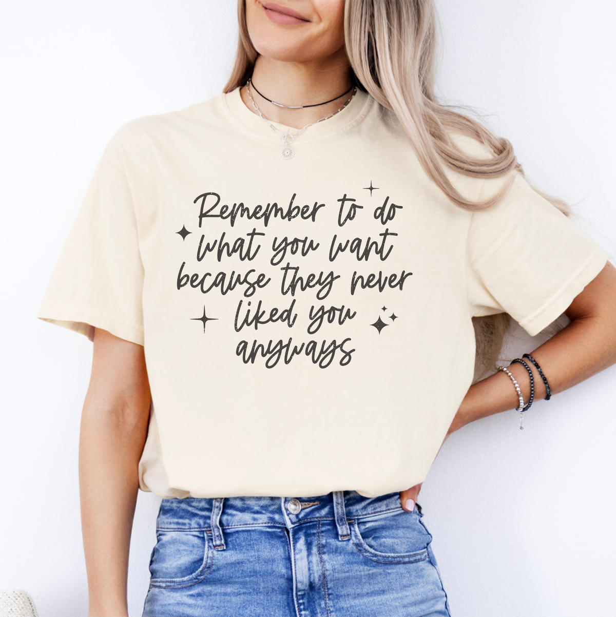 T-Shirt „Denk daran, zu tun, was du willst“