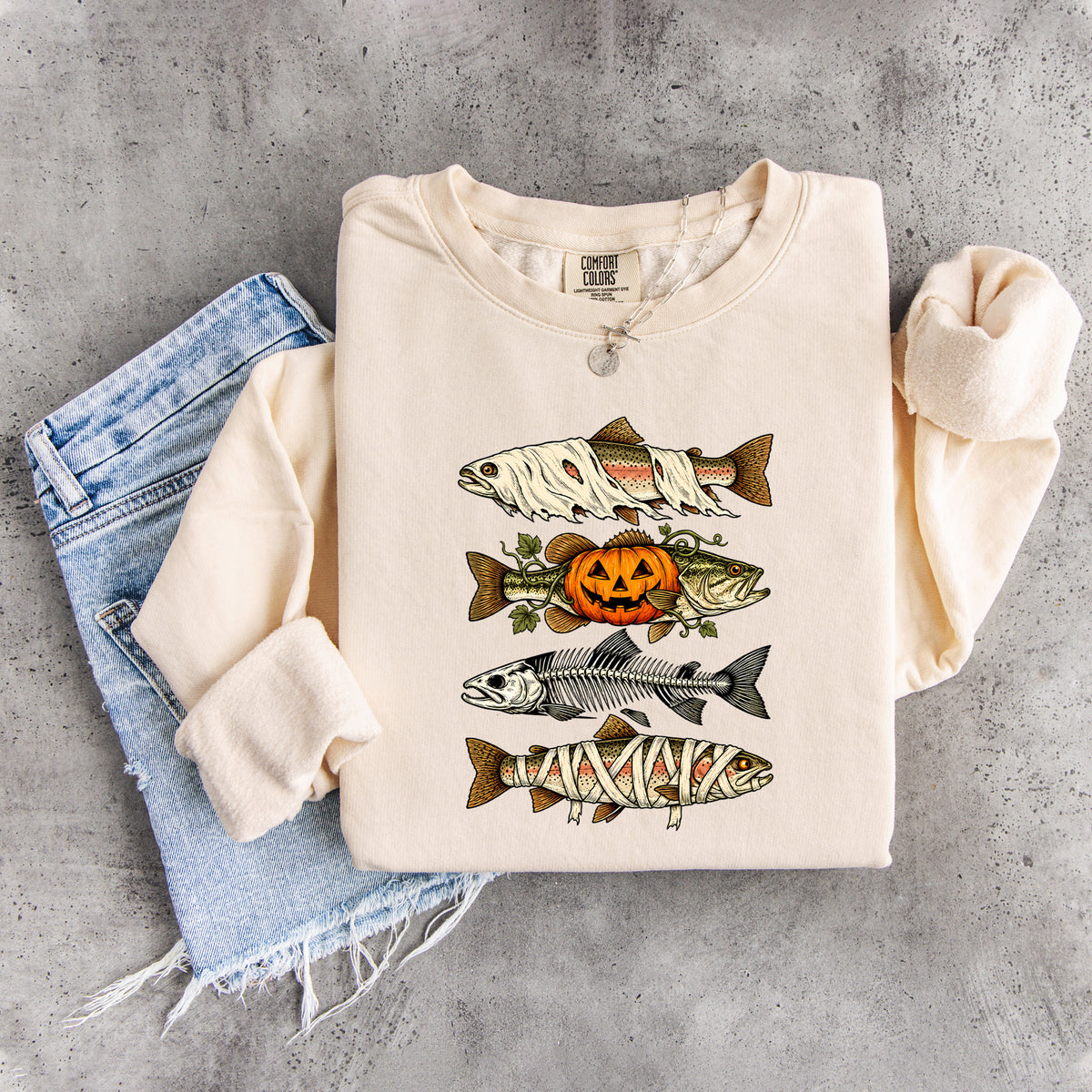 Sudadera de peces de Halloween
