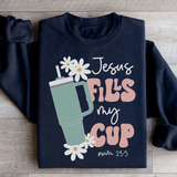 Jesus Fills My Cup Psalm 235 Sweatshirt Peachy Sunday T-Shirt