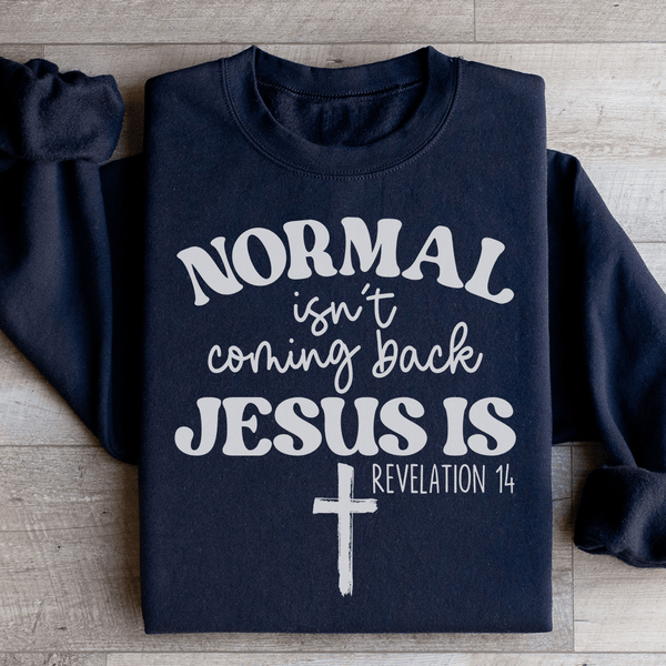 Jesus Is Coming Back Sweatshirt Black / S Peachy Sunday T-Shirt