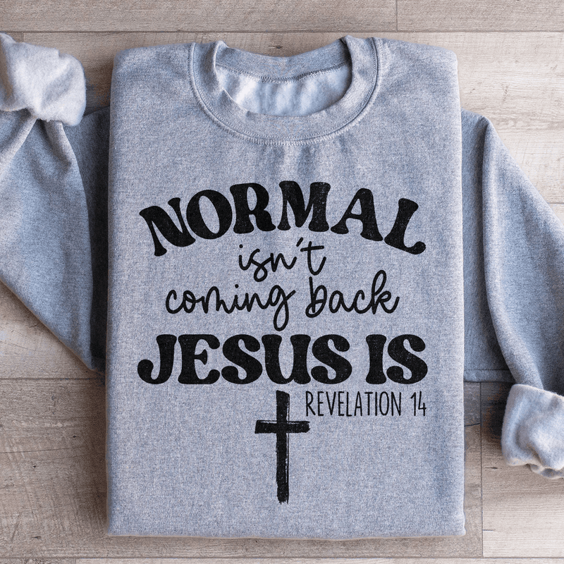 Jesus Is Coming Back Sweatshirt Sport Grey / S Peachy Sunday T-Shirt