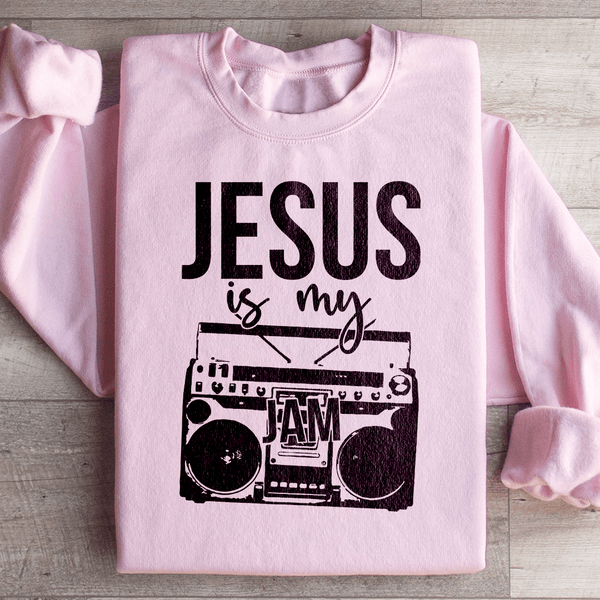 Jesus Is My Jam Sweatshirt Light Pink / S Peachy Sunday T-Shirt