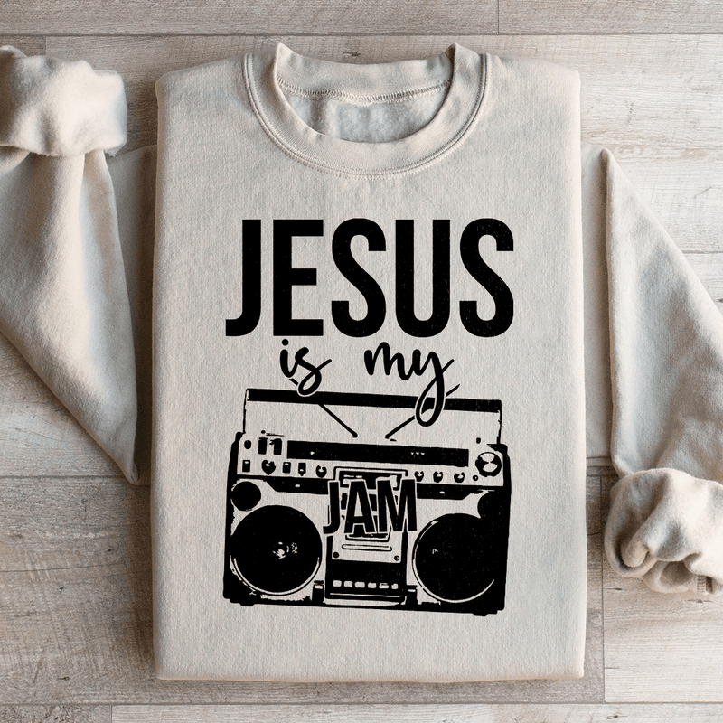 Jesus Is My Jam Sweatshirt Sand / S Peachy Sunday T-Shirt