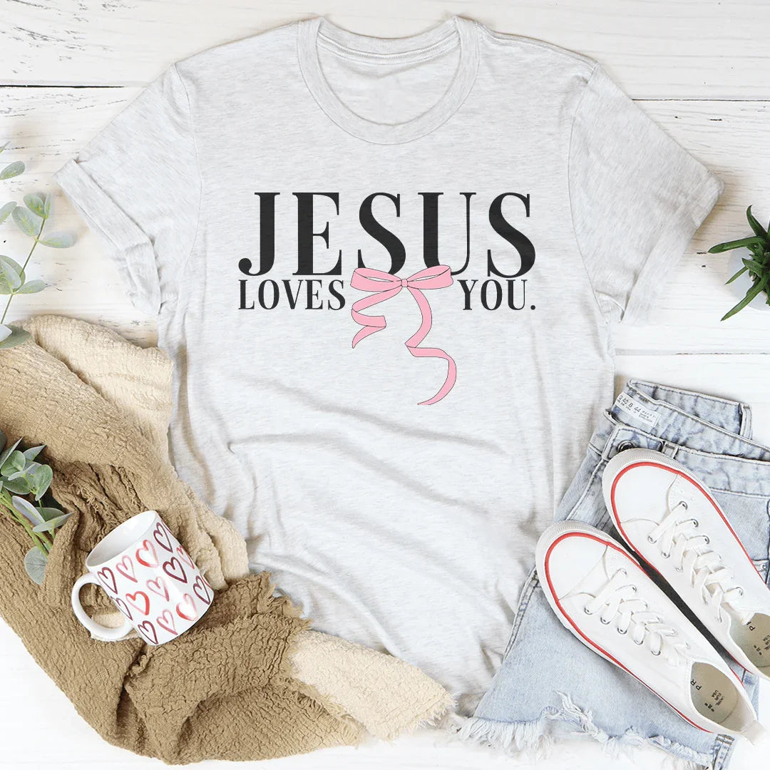 Jesus Loves You Tee Ash / S Peachy Sunday T-Shirt