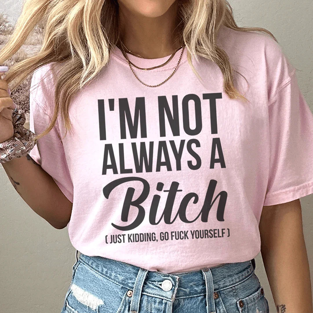 Just Kidding Tee Pink / S Peachy Sunday T-Shirt