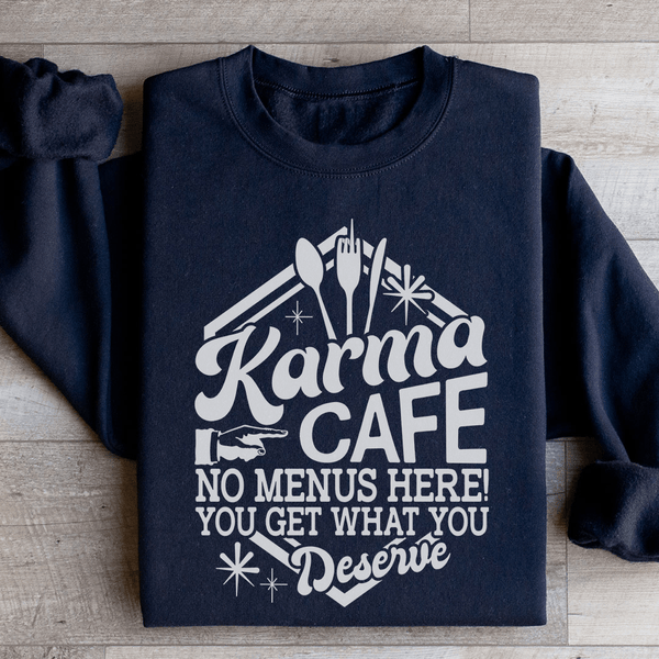 Karma Cafe Sweatshirt Black / S Peachy Sunday T-Shirt